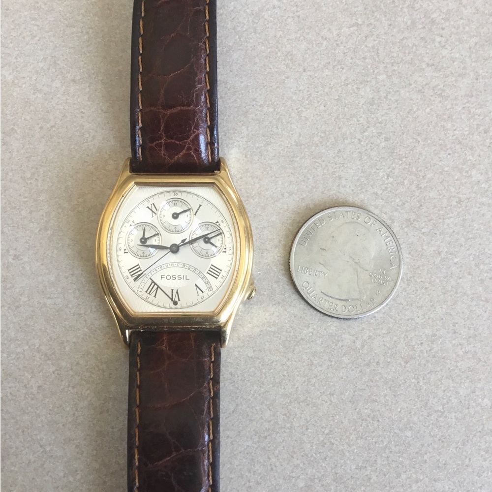 1994 RARE FOSSIL CHRONOGRAPH WATCH - Picture 6 of 7